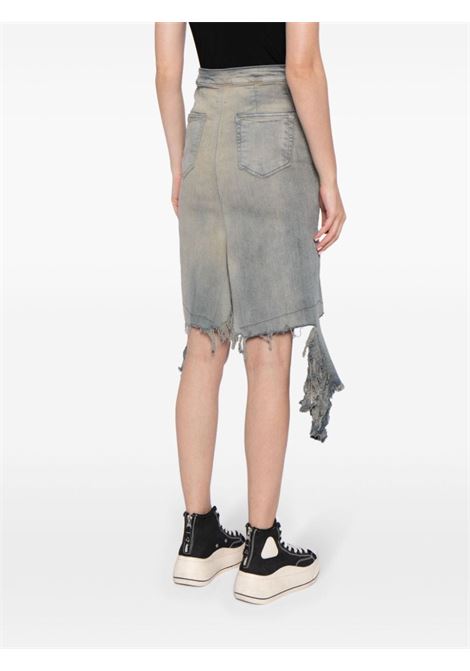 Gonna denim Al Pilar in blu - donna RICK OWENS DRKSHDW | DS01D1340SKYFR46